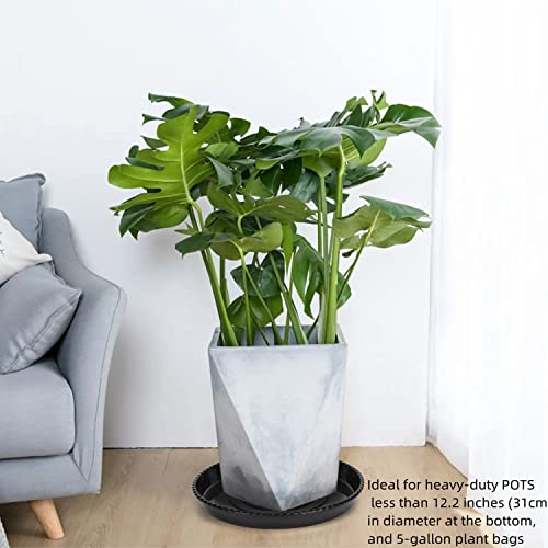 14" Black Plant Saucers for 5-Gallon Plant Bags, 5-Pack. - view 5