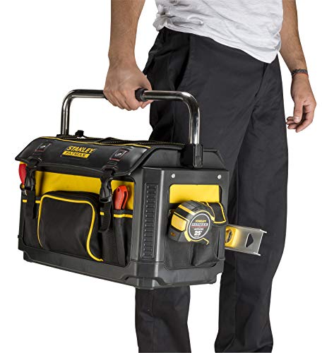 Stanley FatMax 1-79-213 Tool Carrier with Protective Cover, 49 x 31 x 28 cm, 600 Denier Nylon Bag, Waterproof and Impact Resistant, Robust Carry with Many Inner Pockets - view 6