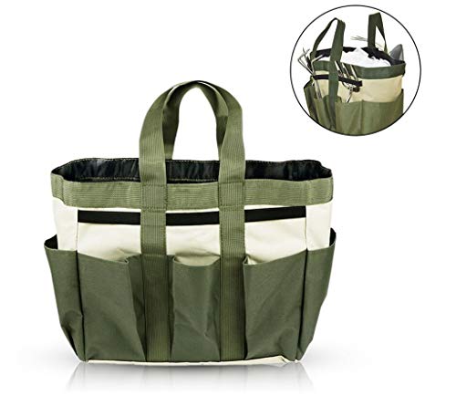 Gardening Tote Bag Garden Tool Bag with 9 Pockets Garden Tote Organizer Bag Gardening Tool Kit Holder Oxford Bag Gardening Tools Storage Organizer Tote Bag for Outdoor Garden Lawn Yard - view 3