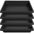 Plant Saucer 12 Inch Square 4 Pack 6 8 10 14 16 18 20 inch, Plant Saucers for Indoors and Outdoors, Saucers for Potted Plants, Planter Saucer, Plant Water Catcher Trays for Pots