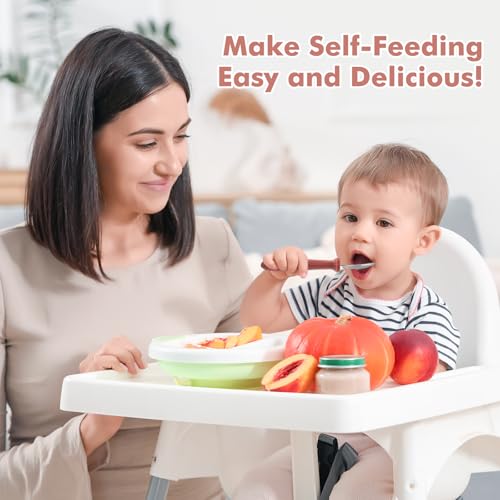 8 Pcs Toddler Spoons Set Baby Spoons with Silicone Handle - view 6