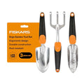 3-Piece Garden Hand Tools Set w/Trowel, Transplanter & Cultivator