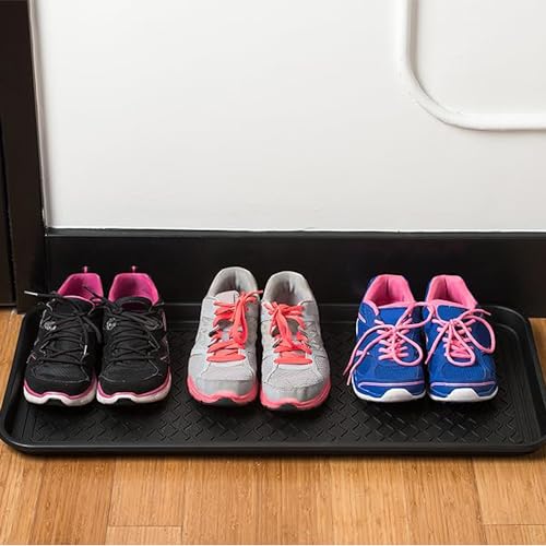 Multi-Purpose Boot Trays, 2 Pack, 30" x 15" x 1.2", Black - view 2