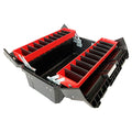 Tool Box Organizer 18.5" Tool Storage with Adjustable Compartment Portable Toolbox with Handle Perfect for Home Office Garge