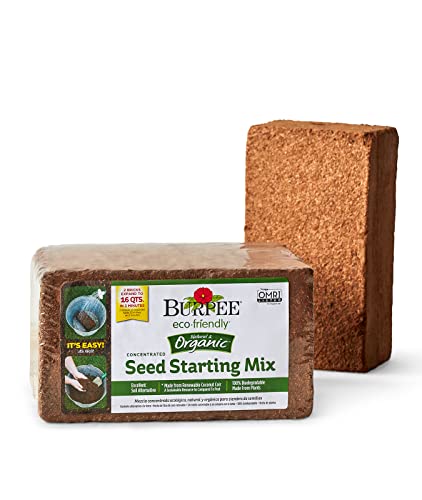 Organic Coconut Coir Seed Starting Mix, Expands to 16 Quarts