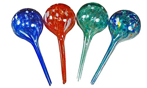 Aqua Plant Watering Globes - Automatic Watering Ball Bulbs - Self Watering Plant Glass Bulbs System (16, Small) - view 7