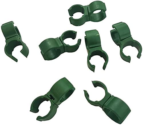 100X Plant Trellis Cane Connector, Climbing Rattan Stent Accessories Plant Connector Stake Clip for Garden Orchard Tomato Cage 11mm (7/16 inch) - view 2