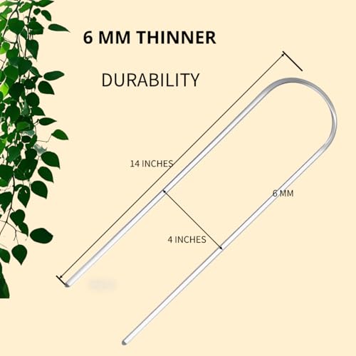 2 Pack U-Shaped Clear Acrylic Plant Supports - 14 inches Indoor/Outdoor Climbing Vine Trellis for Potted Plants, Ideal for Ivy & Tropical Houseplants,Plant Support Hoya Trellis - view 2