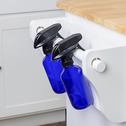 8-Ounce Cobalt Blue Glass Boston Round Spray Bottles (2 Pack) 3-Setting Heavy Duty Sprayers, Empty Refillable Bottle - view 7