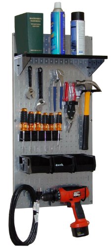 Pegboard Basic Utility Tool Storage Pegboard Organizer with Black Accessories