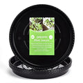 14" Black Plant Saucers for 5-Gallon Plant Bags, 5-Pack.