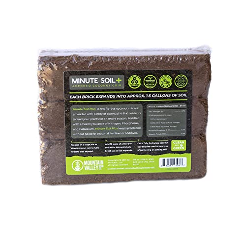 Mountain Valley Seed Co Minute Soil Plus Brick - 3 Bricks 1.5 Gallons - view 2