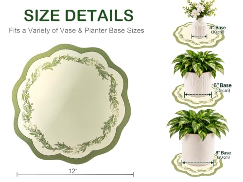 2-Pack 12" Absorbent Plant Mats for Indoor Plants, Vases & Planters - view 5