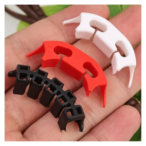 50pcs Plant Benders Trainer Plastic Support Pile Frame Plant Growth Manipulation Tutors Flower Vine Branches Support Clamps(Red) - view 3