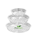 15 Pack(6 inch/8inch/10inch) Clear Plant Saucers Flower Pot Tray Excellent for Indoor & Outdoor Plants