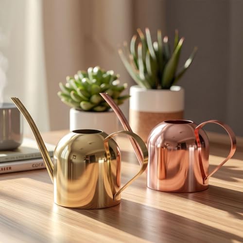 Watering Can for Indoor Plants, 30oz Long Spout Stainless Steel - view 3