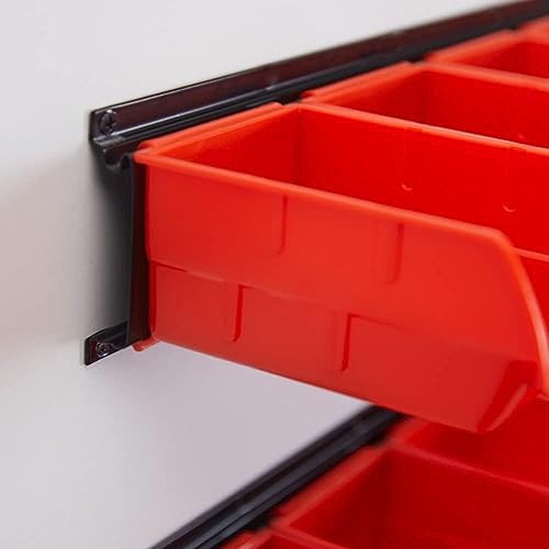 Wall Mounted Storage Bins, Plastic Hanging Storage Organizer Bins - view 6