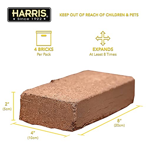 Coco Coir Pith, 4 Bricks Expand to 9 Gallons of Coconut Coir, Coconut Fiber - view 4