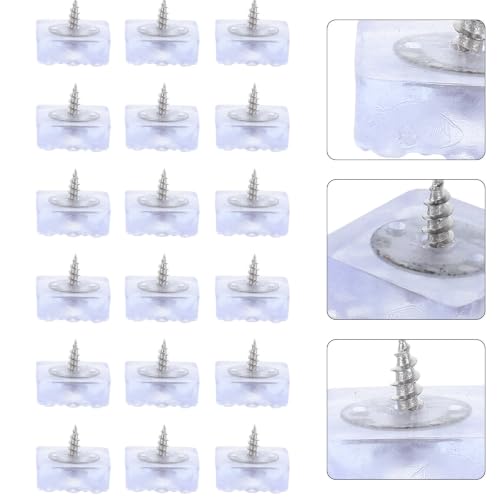 20pcs Rubber Furniture Feet Pads with Screws, Vibration Isolation - view 7