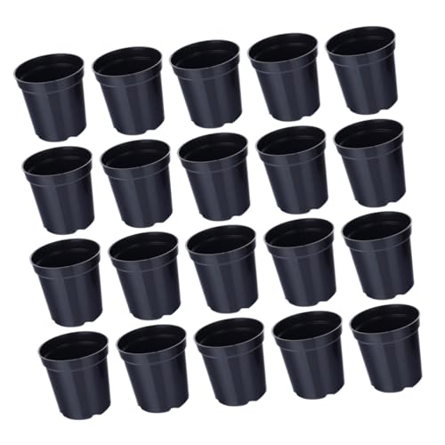 20pcs Plastic Plant Nursery Pots for Seedling Propagation, Sturdy Gardening Containers, Medium Size Plastic Flower Pots for Indoor and Outdoor Use