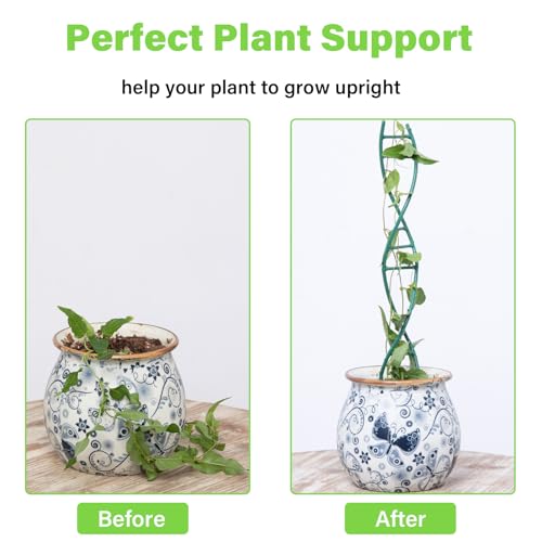 3PCS Indoor Plant Trellis for Potted Plants - Metal Houseplant Trellis - view 3
