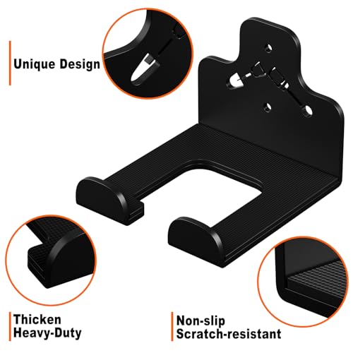 Garage Organizer Trimmer Rack Wall Mount, Weedeater Hanger, Black, 1 Pack - view 4