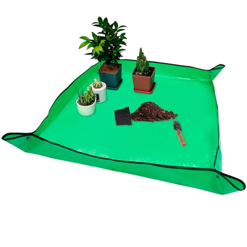 39.4" x 39.4" Extra Large Repotting Mat for Potting Soil Mess Control