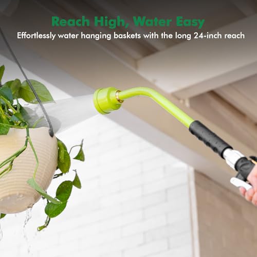Heavy Duty Metal Watering Wand 24 Inches, Water Wand for Garden Hose - view 3