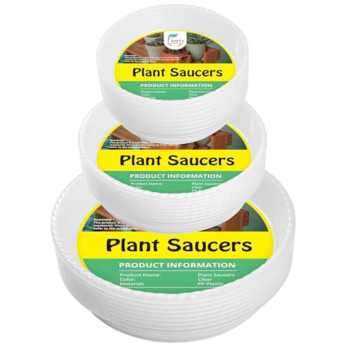 8 Pack of 9 Clear Plant Saucer Drip Trays, Plant Tray for Indoor and Outdoor Plants, Thicker & Sturdier & Durable Plastic Plant Saucers Plant Accessories Indoor - view 8