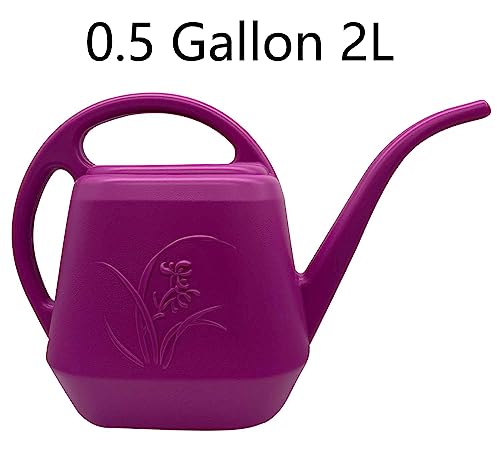 Plant Watering Can - Plastic for Indoor and Outdoor Home Plant - 1/2 Gallon - Rose Red - view 2