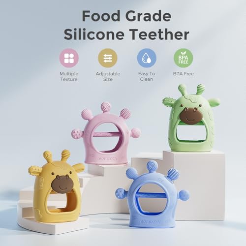 Baby Teether Toys | Food Grade Silicone Teething Relief 0-6 Months - view 2