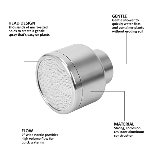 Soft Rain Watering Wand with Shut Off Valve, Gentle Watering Wand - view 3