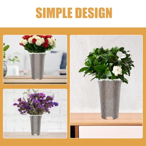 8pcs White PP Orchid Pots Reusable Nursery Plant Containers - view 3