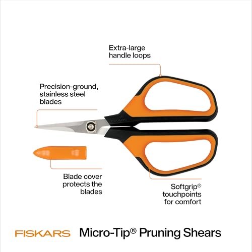 7" Loop Micro-Tip Pruning Shears, Garden Snips for Intricate Cuts - view 3