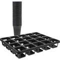 Black Plastic Succulent Pot Tray with Humidity Dome for Seed Starting