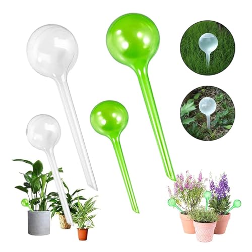 Irrigation System forgarden 5pcs Automatic Plant Water Feeder Plastic Ball Indoor Outdoor Flowers Water Cans Flowerpot Drip Irrigation Device Garden Sprinkler(3pc White Big) - view 3