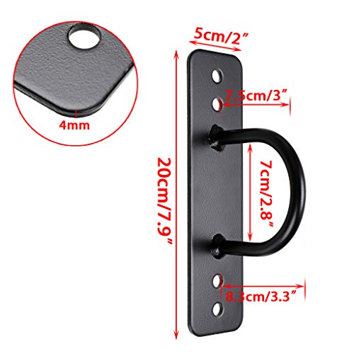 Battle Rope Wall/Ceiling Mount Anchor Bracket for Suspension Straps - view 3