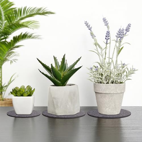 Felt Plant Coasters, 8 Inch 8 Pcs - view 6