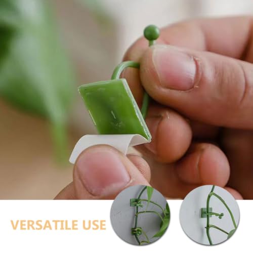 90pcs Plant Trellis Clips Plastic Vine Wall Mount Hooks Green - view 3