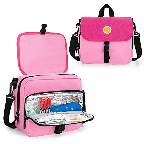 Diabetic Travel Case for Insulin Pen and Medical Supplies, Pink