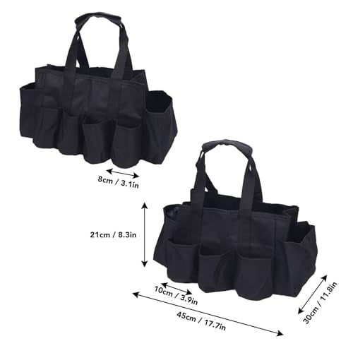 Portable Cleaning Caddy Supplies Organizer, Oxford Cloth Multiple Compartments Cleaning Tool Bag With Handle For Household Gardening Outdoor Maintenance - view 2