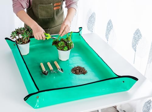 Plant Repotting Mat, 5Pcs Succulent Tools Mini Garden Small Gardening Tools Indoor, Pruning Shear Gardening Scissor, Hand kit for Bonsai, Cactus, Fairy, Houseplant Transplanting, Seedling - view 4