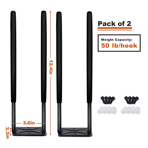 Wall Mount Garage Hooks, Heavy Duty Long Utility Storage Hooks - view 3