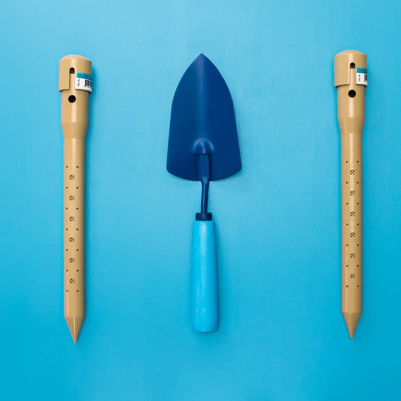 14 in. Plant Watering Stake (3 Pack) (Tan) | UV-Protected ABS Plastic Deep Root Irrigation Spike for Yard Plants, Shrubs, Vines - view 3