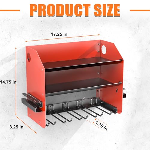 Power Tool Organizer Wall Mount, Cordless Drill Holder with 4 Slots - view 4