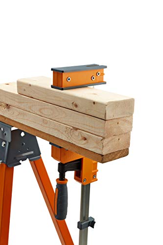4-Piece Parallel Clamp Set 571550I & Wood Organizer and Lumber Storage Metal Rack with 6-Level Wall Mount – Indoor and Outdoor Use, In Orange | PBR-001 - view 4