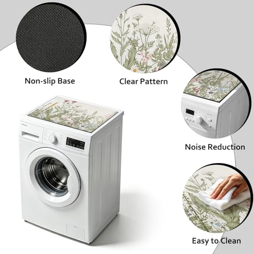 Non-Slip Washer and Dryer Top Cover Mat, 23.6" x 19.7" washer and dryer top protector mat, Multi-Functional Protection for Laundry Room, Kitchen Counter, Dining Table, Pet Area (Plant) - view 3