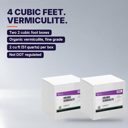 Organic Vermiculite, Fine Grade - 4 Cubic Feet (102 Quarts), 2 Boxes - Growing Medium for Seed Starting, Potting Mixes and Mushroom Cultivation - view 2