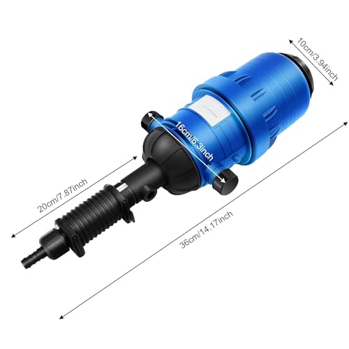 Adjustable Fertilizer Injector Dispenser, Water Powered Drip Feeder Dosing Pump Drip Irrigation Injector with One Tube, Automatic Liquid Doser Dispenser for Garden, Greenhouse, Agriculture - view 2