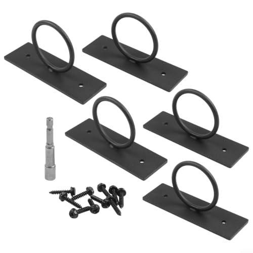 5 Pack 2 Inch Rope Support Holder Drop Ring Brackets for Garden Fence - view 5